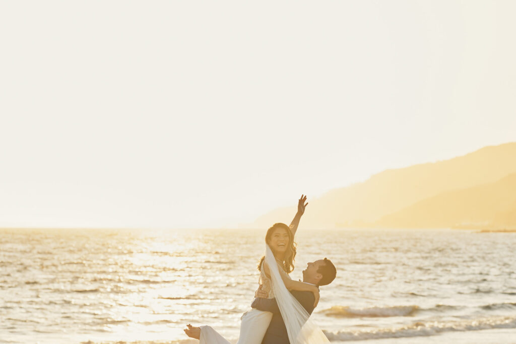 Lu and Drew in California